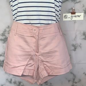 Large Blush Roll Tab Shorts w Pockets
